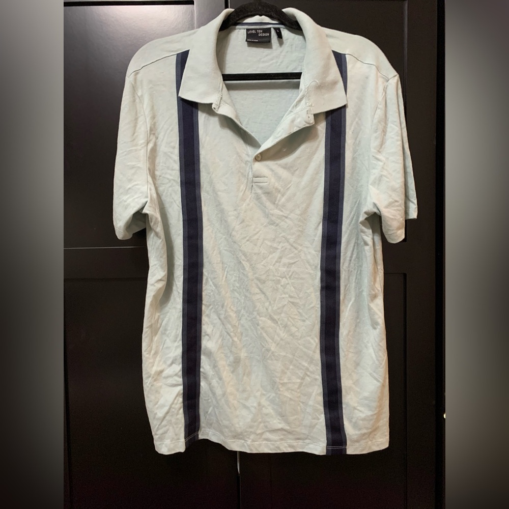 Level Ten,Men's,classic,blue,polo Shirt,large,casual,workwear,basics